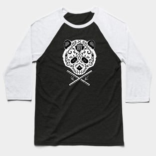 Panda De La Muerte Baseball T-Shirt